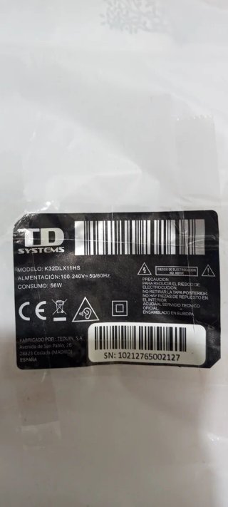 TD SYSTEMS K32DLX11HS Placa Base HK T.RT2842P639