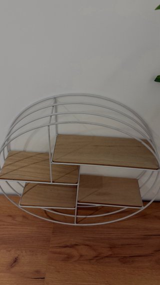 Estantería Circular Metálica y Madera