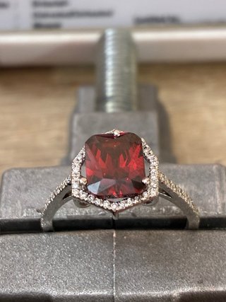 Anillo Oro 14k Rubi Mogok-Diamantes naturales HRD