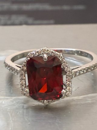 Anillo Oro 14k Rubi Mogok-Diamantes naturales HRD