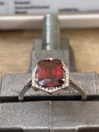 Anillo Oro 14k Rubi Mogok-Diamantes naturales HRD