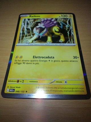 Carta Pokémon Raikou Olografica 048/132