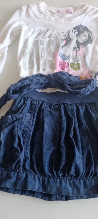 Abito con gonna in denim Miss Brum 4 Anni 104 cm