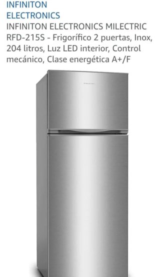 Nevera Inox Infiniton Nueva