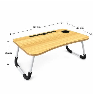 Mesa Plegable Portátil 60x40 cm con Cajón