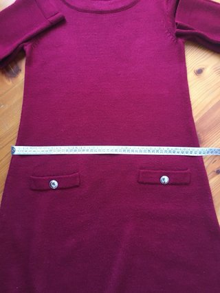 Vestito Maxi maglione in misto lana bordeaux