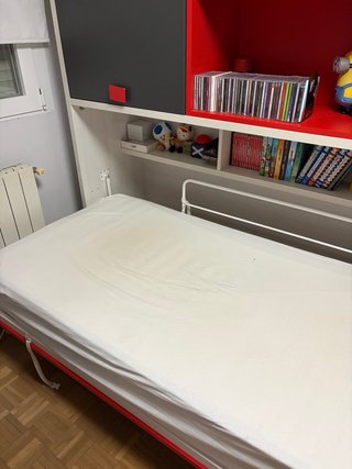 Cama Abatible con Colchón Viscoelástico