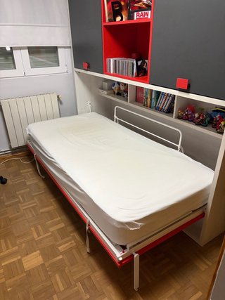 Cama Abatible con Colchón Viscoelástico