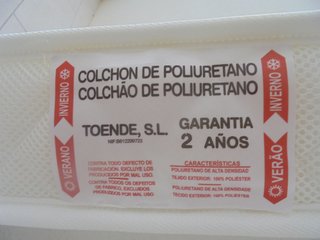 COLCHON CUNA 60x120 CM TOENDE Invierno + Verano