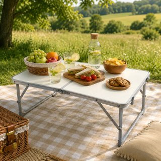 Mesa Picnic Camping Plegable Maletín 60x40