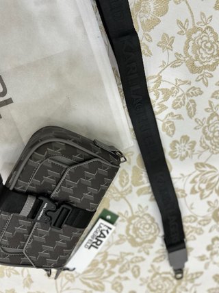 Bolso Karl Lagerfeld Hombre Negro Gris