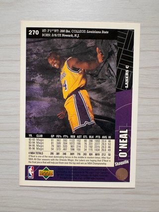 3 Carte Shaquille O'Neal Upper Deck 1998