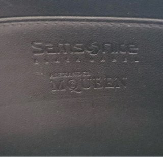 Cartera Samsonite de piel negra