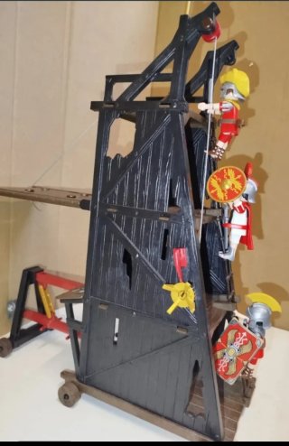 Playmobil Torre Asedio Romana y Catapulta Gigante