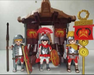 Playmobil Torre Asedio Romana y Catapulta Gigante