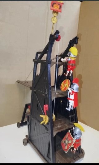 Playmobil Torre Asedio Romana y Catapulta Gigante