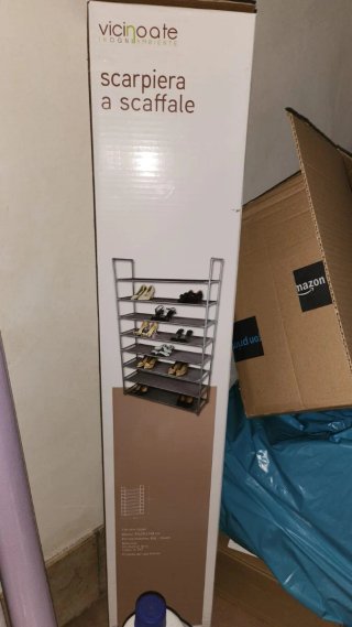 Scarpiera a scaffale Vicinoate 8 ripiani