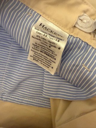 Pantalón Hackett Chino Crema T. 15/16
