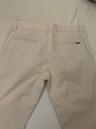 Pantalón Hackett Chino Crema T. 15/16