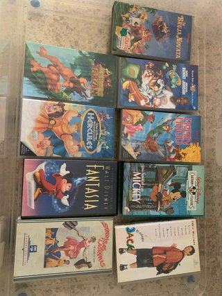 Lote Películas Disney VHS Clásicos (Español)