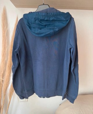 Chaqueta Nike con capucha azul y gris
