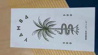 Skate Yamba con diseño de palmera