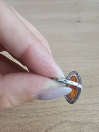 Anillo Plata 925 con Ámbar