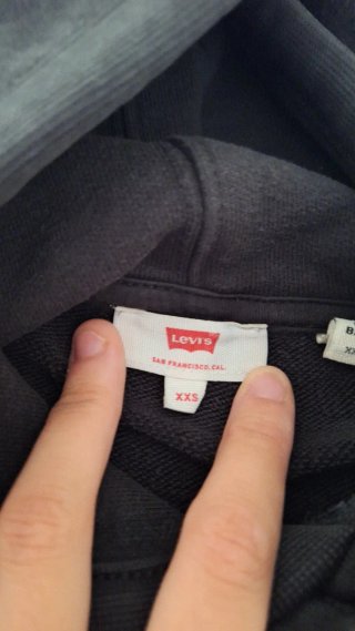 Sudadera Levi's Negra con Logo Lateral