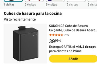 Cubo Basura Cocina SONGMICS Colgante