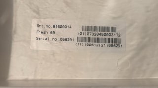 Sedile vasca ETAC Fresh 69cm con maniglia arancione