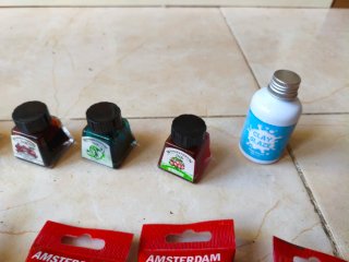 Lote Pinturas Acrílicas Varias Marcas