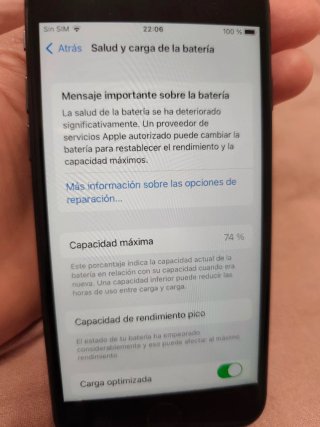 iPhone 8 64 GB Negro con caja, cargador y jack