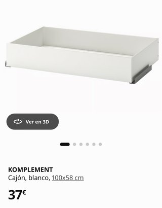 Cajón IKEA KOMPLEMENT 100x58 cm