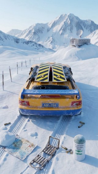 Action Man Rally Ártico con figura de Hasbro 90s
