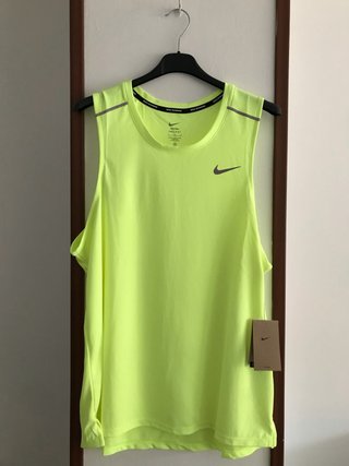 Camiseta tirantes Nike Running L Neón