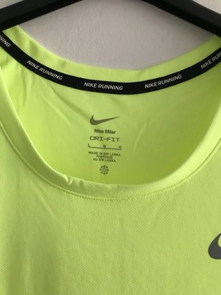 Camiseta tirantes Nike Running L Neón