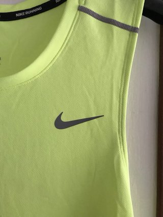 Camiseta tirantes Nike Running L Neón