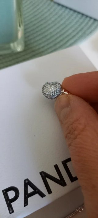 Pulsera Pandora Corazón Plata con Circonitas 20 cm