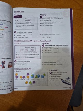 Libro de texto J'aime Méthode de francais 1