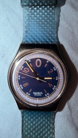 Swatch Orologio Vintage Blu AG 1990