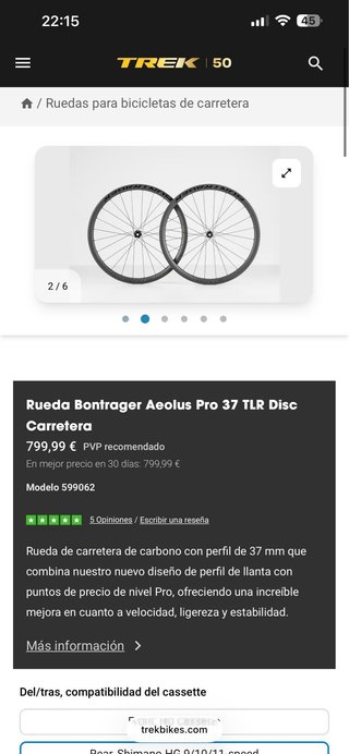 Llanta Rueda Trasera Aeolus 37pro sin disco.