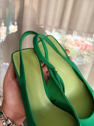 Zapatos de tacón verdes para mujer