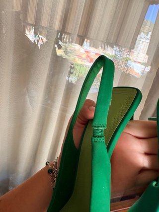 Zapatos de tacón verdes para mujer