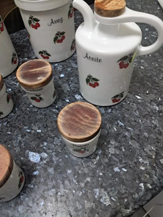 Juego Cocina Vintage Porcelana 10 Piezas