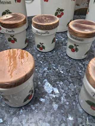 Juego Cocina Vintage Porcelana 10 Piezas