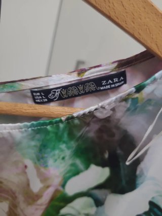 Vestido Zara Estampado Talla L
