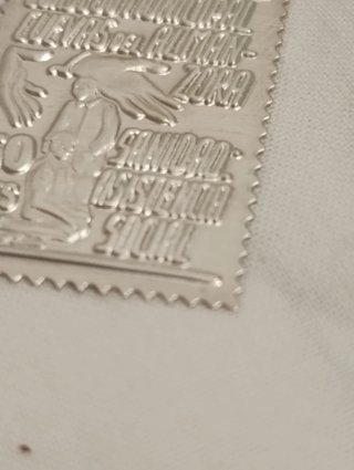 Sello Plata 50 Cts. Cuevas del Almanzora