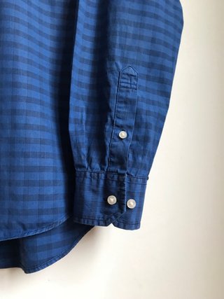 Camisa Tommy Hilfiger Azul Custom Fit Old money
