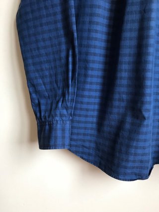 Camisa Tommy Hilfiger Azul Custom Fit Old money