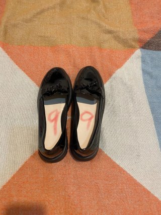 Scarpe nere in vernice